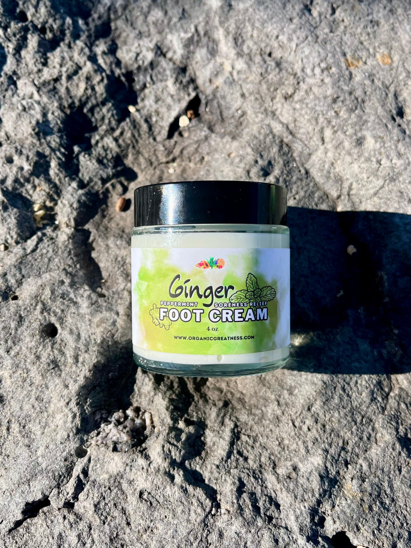 Ginger Peppermint Soreness Relief Foot Cream