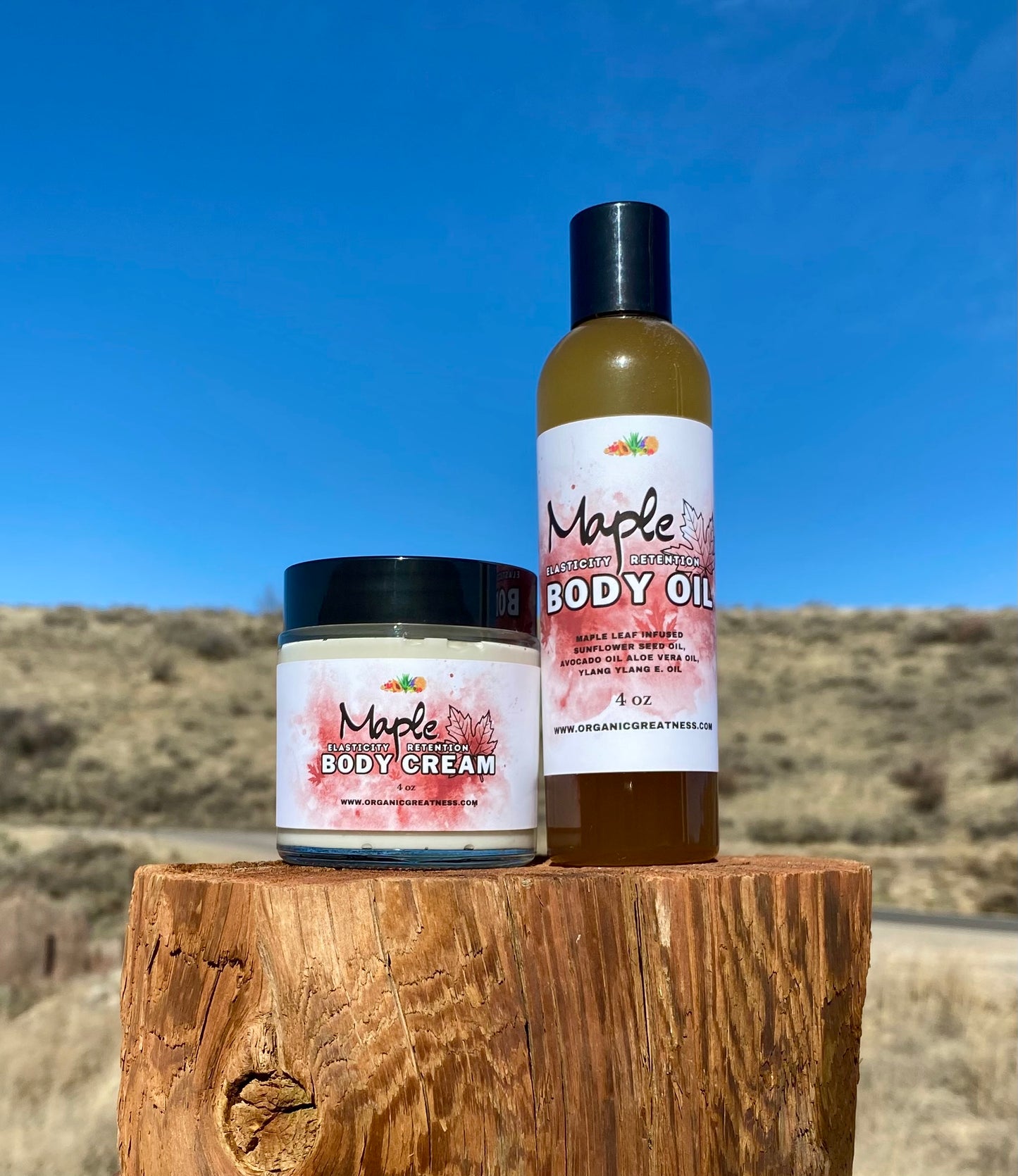 Maple Leaf Body Cream & Oil