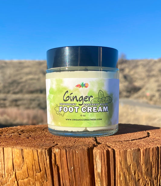 Ginger Peppermint Soreness Relief Foot Cream
