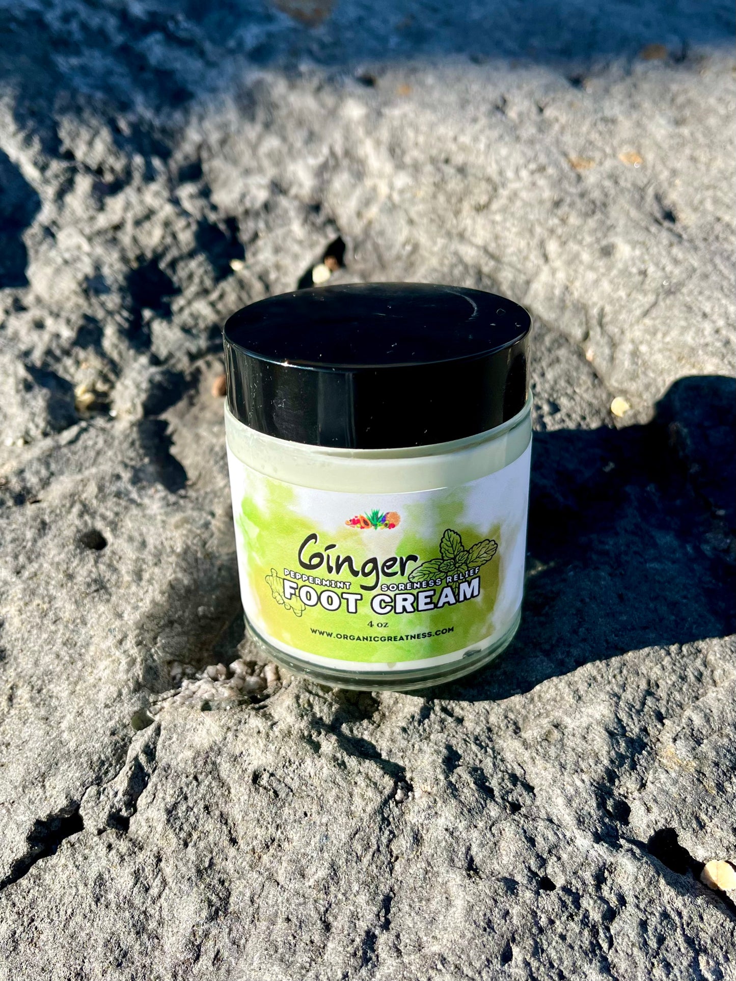 Ginger Peppermint Soreness Relief Foot Cream